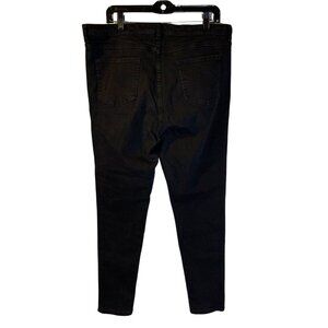 Universal Standard Women's Black Denim Jeans Size 16 L High Rise Straight Leg